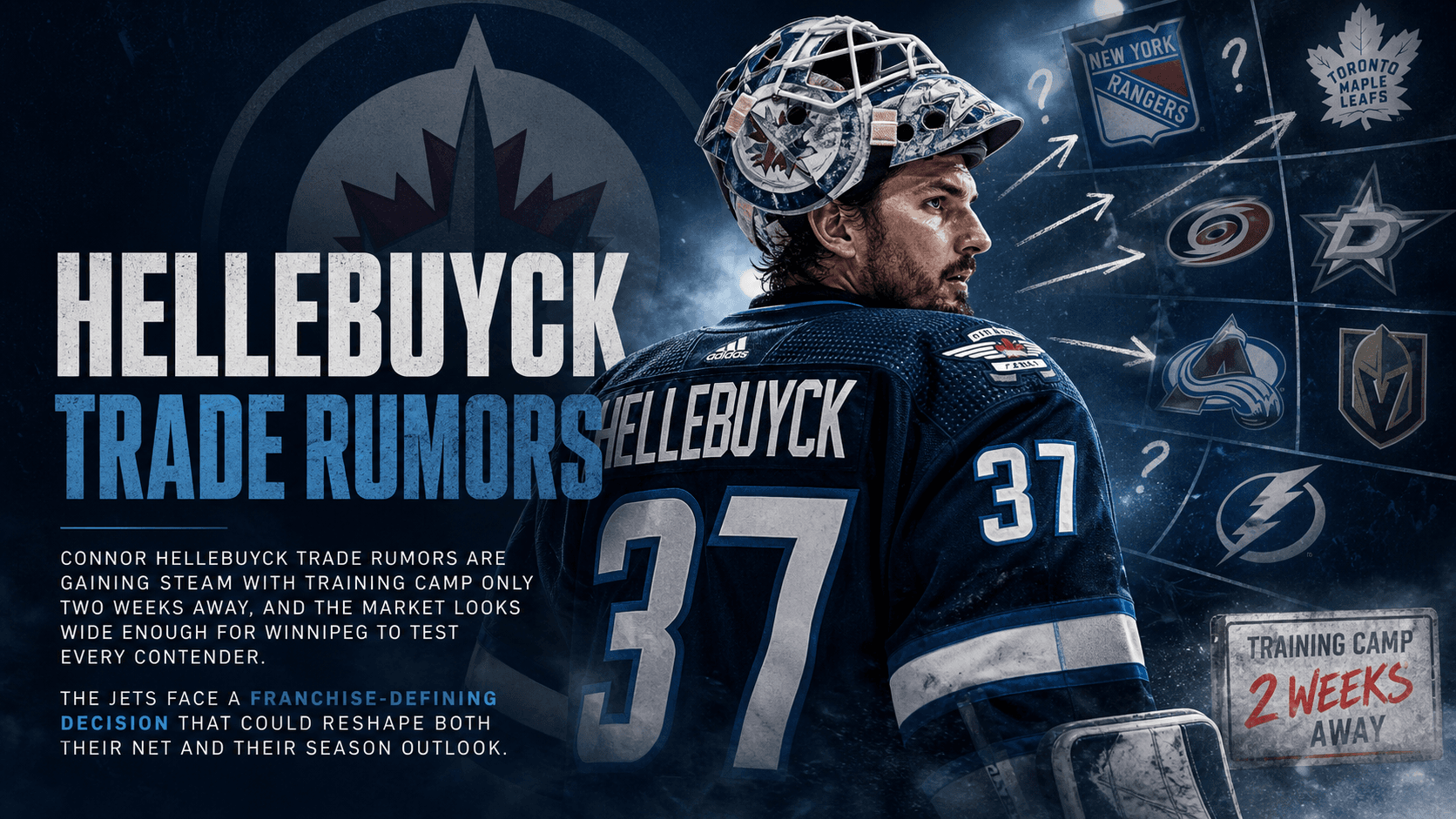 Connor Hellebuyck Trade Rumors Heat Up as Training Camp Nears