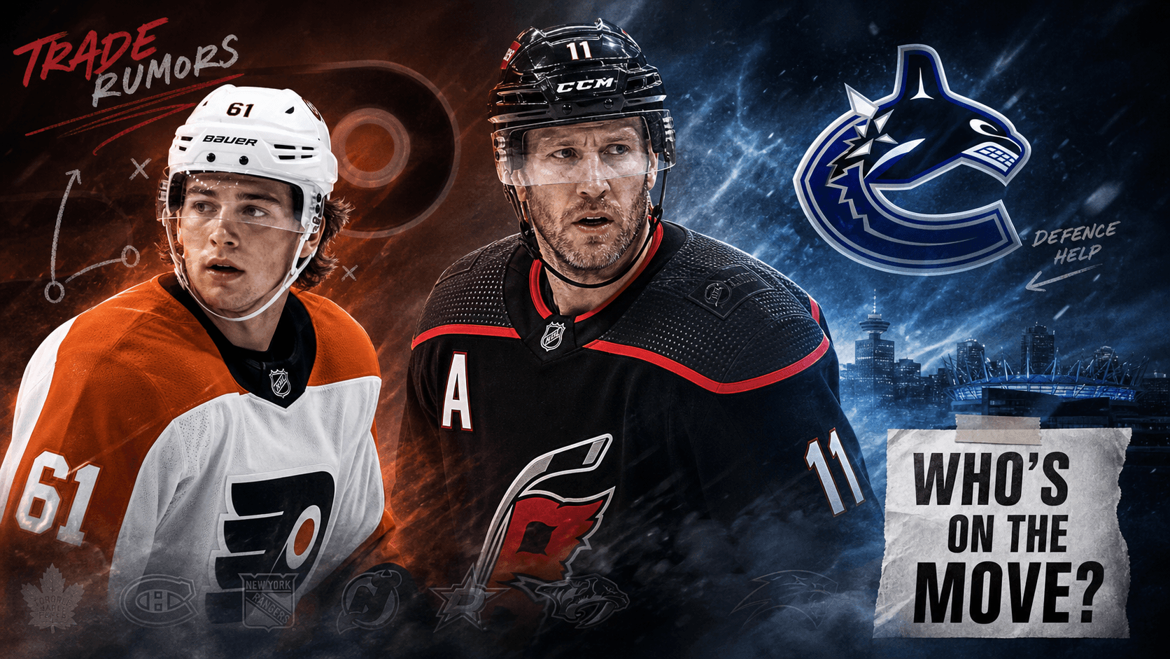 NHL Trade Rumors: Cutter Gauthier, Jordan Staal, and the Canucks' Ben Hutton Question