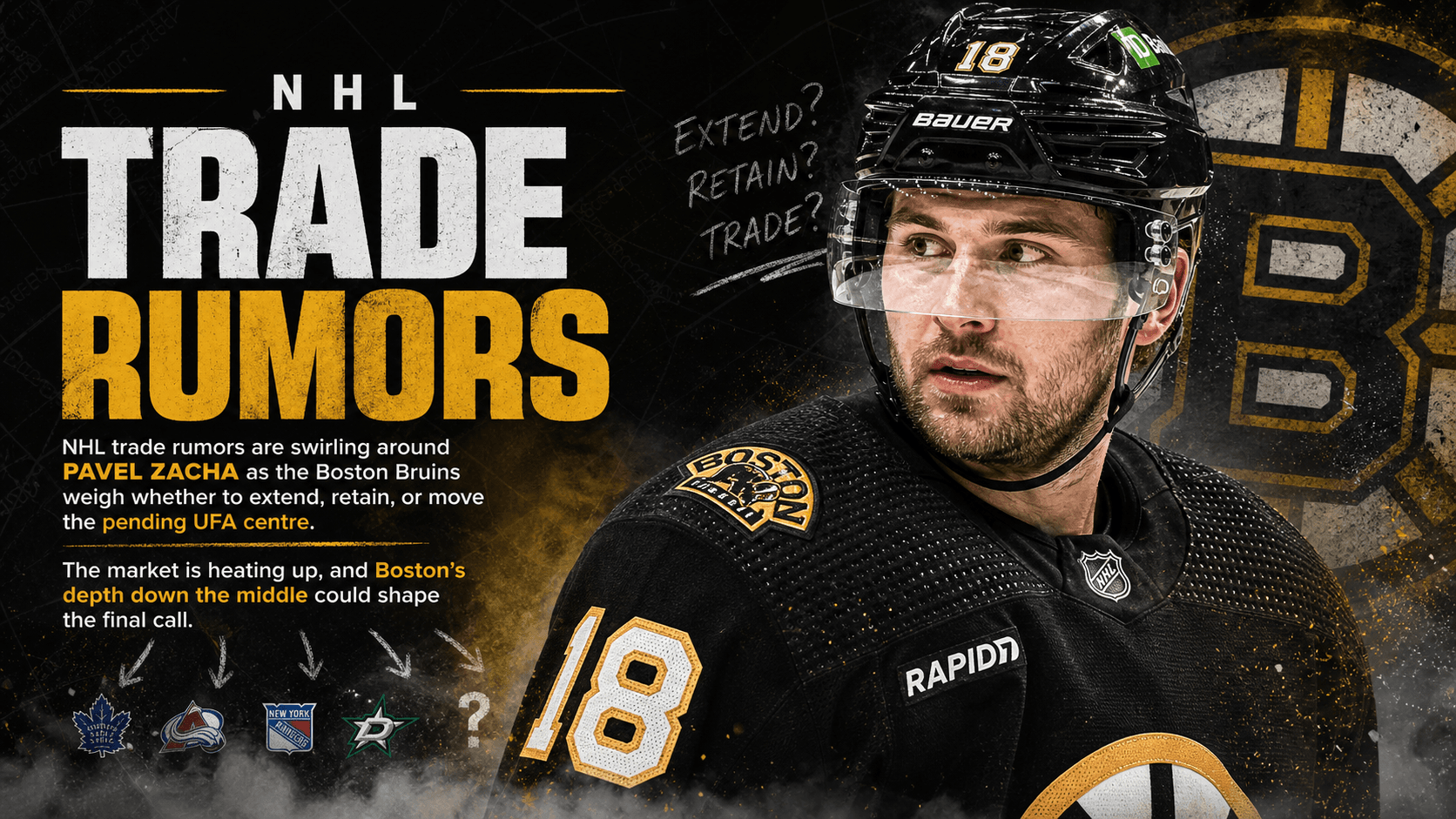 NHL Trade Rumors Heat Up Around Pavel Zacha and the Bruins