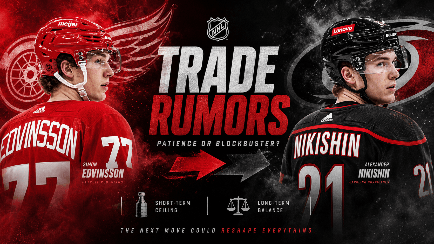 NHL Trade Rumors Heat Up Around Simon Edvinsson and Alexander Nikishin