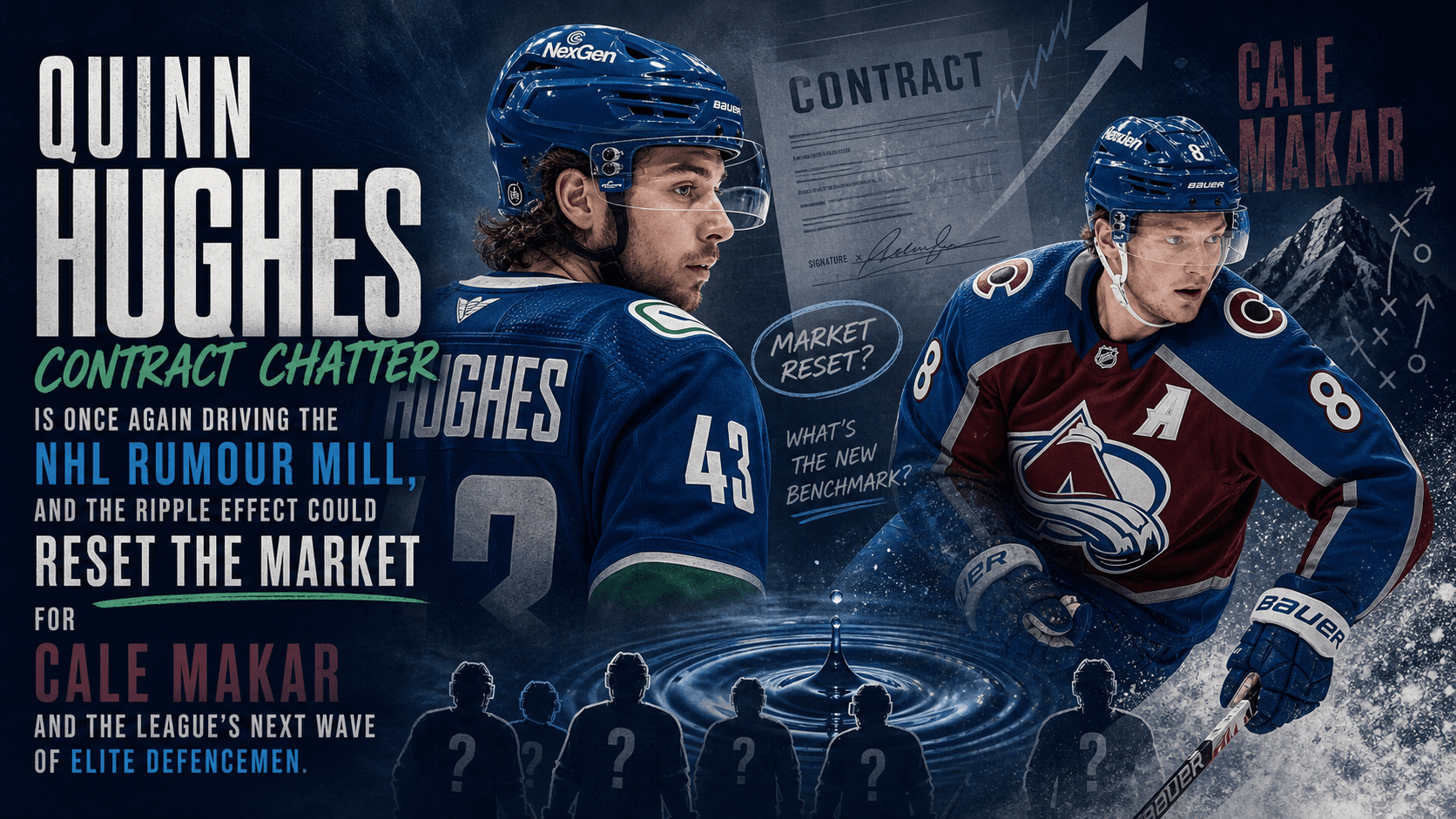 Quinn Hughes Contract Talks Heat Up as Cale Makar Market Keeps Rising