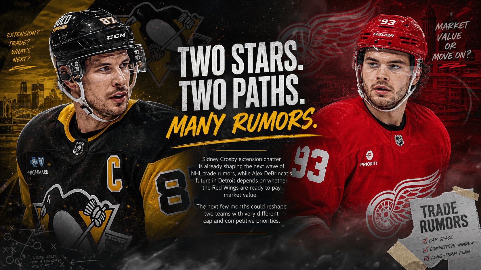 Sidney Crosby Extension Talk Headlines NHL Trade Rumors as Alex DeBrincat Future Looms