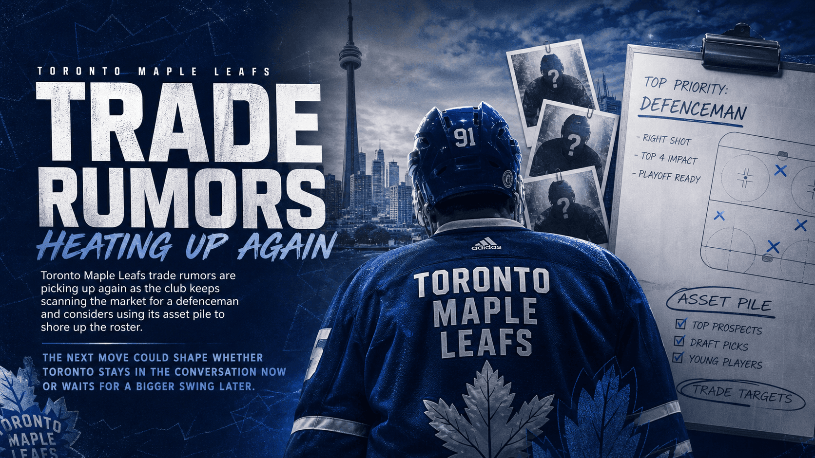 Toronto Maple Leafs Trade Rumors Heat Up as Blue Line Search Continues