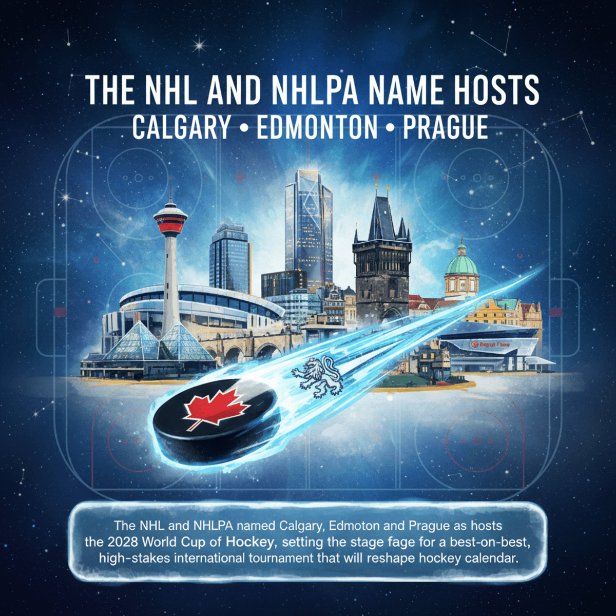 World Cup of Hockey 2028: Calgary, Edmonton and Prague Poised to Host Best-on-Best Showcase